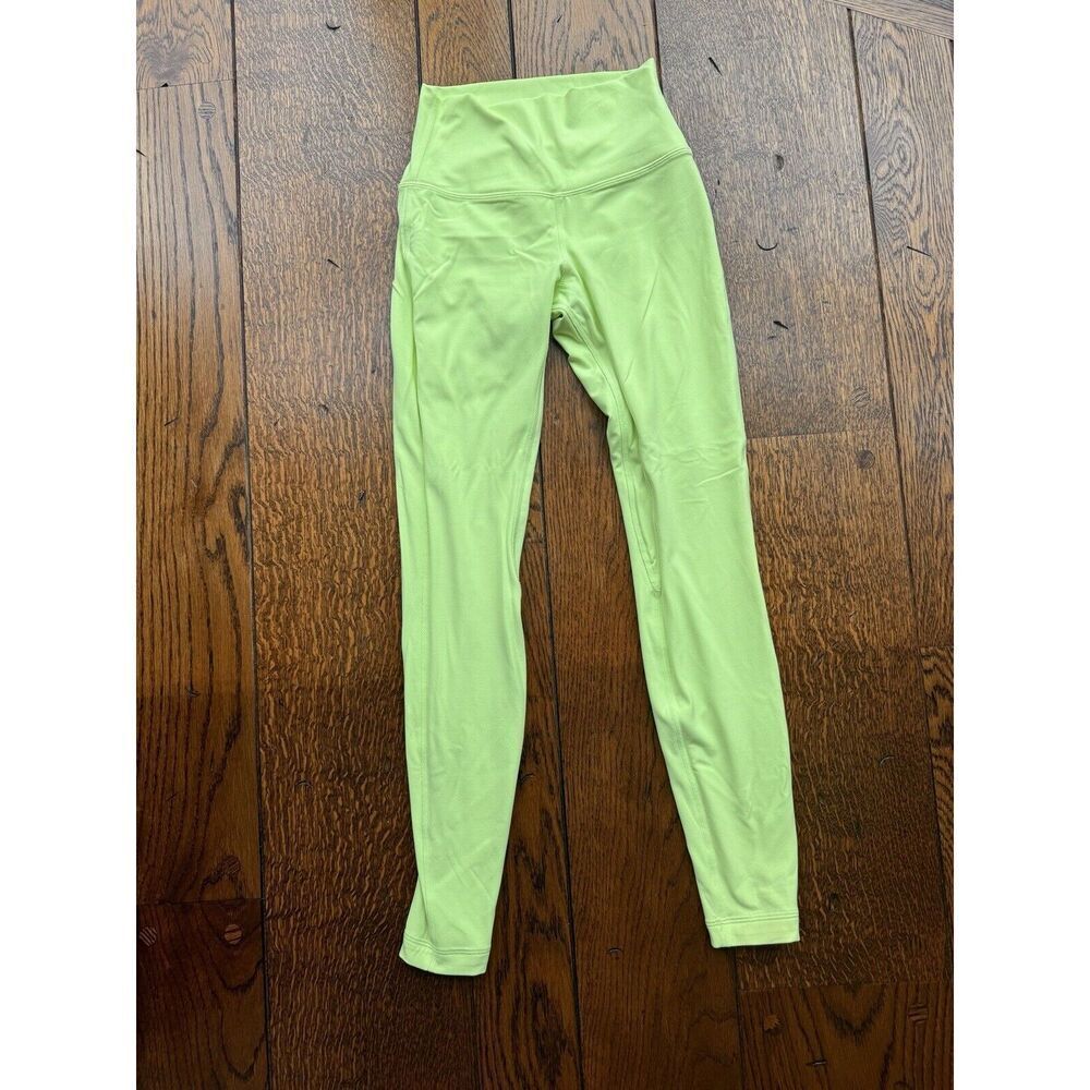 High-Waisted Lime Green Leggings